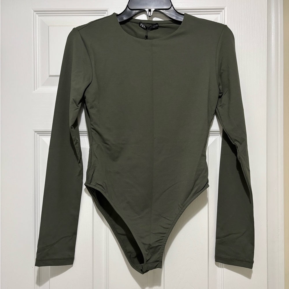 Zara Long Sleeve Bodysuit - Green